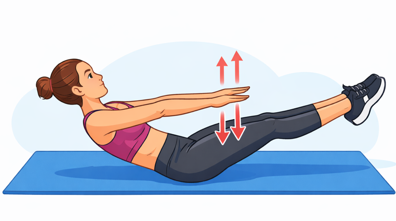 Pilates Hundreds – תרגיל בטן למתחילים